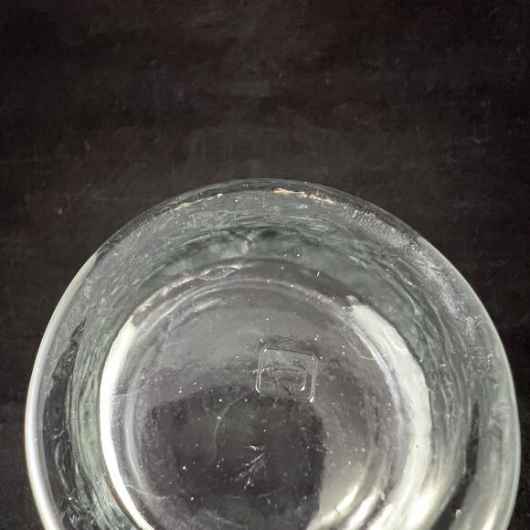 Set Of 2 Vintage Anchor Hocking Dimpled Heart Scalloped Edge Clear Glass Vase - Picture 5 of 13